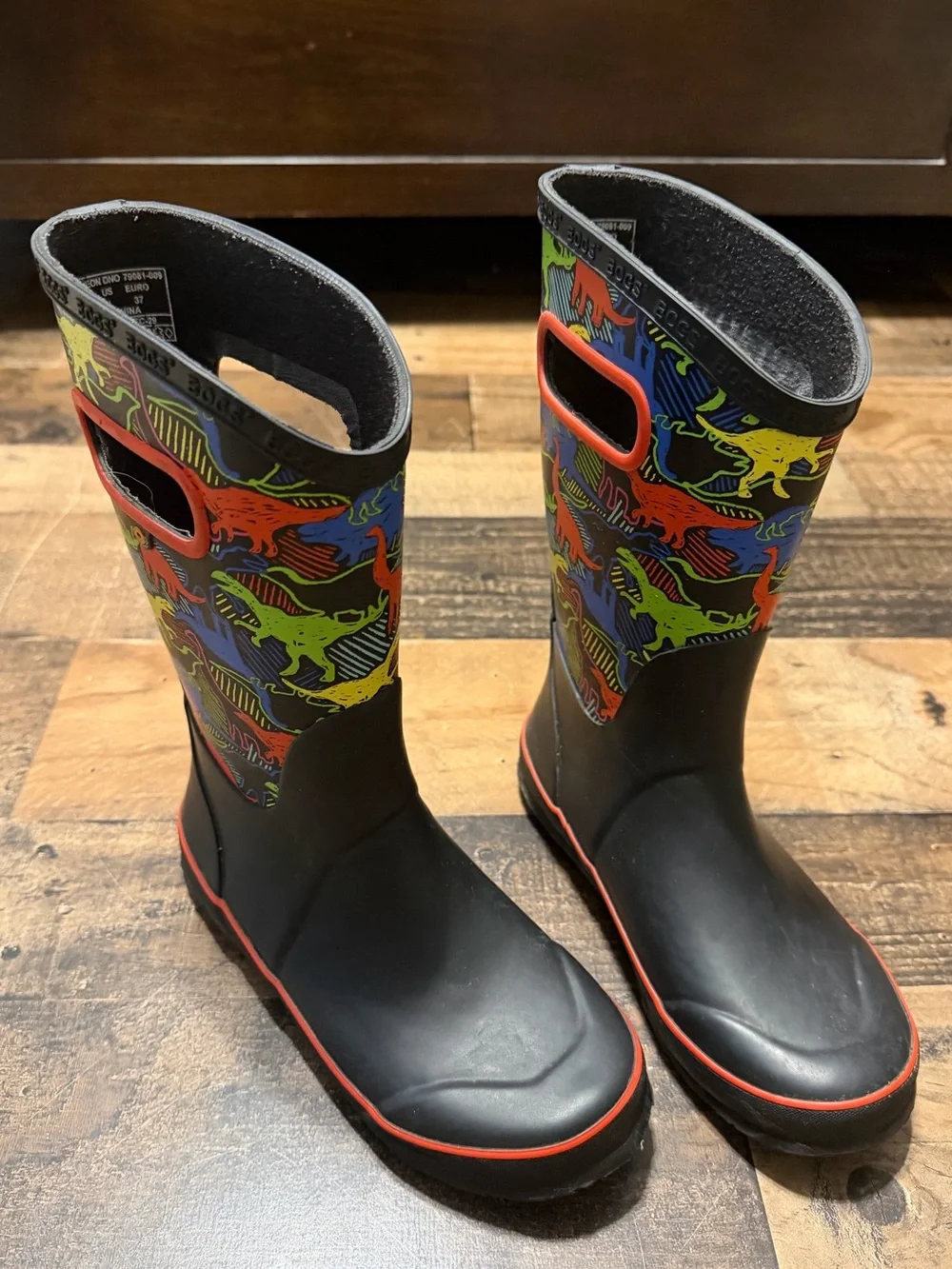 BOGS Kids Dinosaur Rain Boots